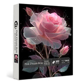 Pink Dream Rose Jigsaw Puzzle 1000 Pieces